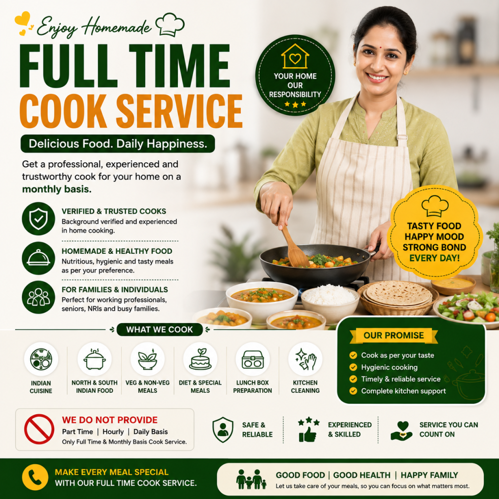 Full time Cook Service